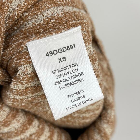 One Grey Day | NWT Dani Tank Dress in Falafel Tan Ribbed Knit Midi XS - Picture 10 of 11